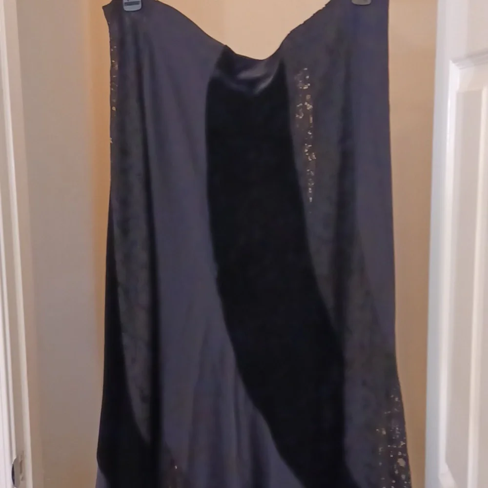 🖤Widow🖤COFFIN DREAMS Maxi Sateen Shear Lace Velvet Patchwork  Swirl Skirt - Picture 12 of 12